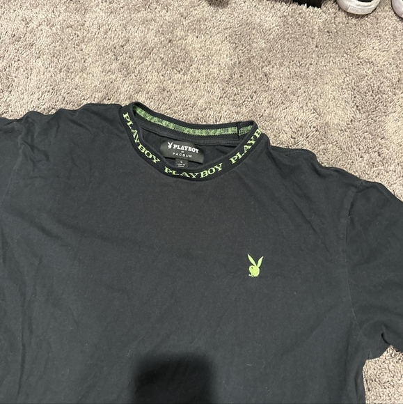 Pacsun x Playboy green ringer tee - Picture 3 of 4